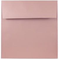 JAM Paper - Enveloppes carrées à rabat droit avec fermeture gommée, 8 1/2 x 8 1/2 po, rose bébé, 1000/paquet-Rose bébé