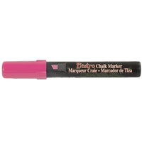 JAM Paper - Marqueur craie effaçable sans poussière - Pointe biseautée - Rose vif (526483HP)-Marqueur craie rose vif