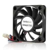 StarTech  Roulement à billes de remplacement pour ventilateur ordinateur avec connecteur TX3, 60 x 10 mm-Une conception à double roulement garantit une fiabilité et une durée de vie prolongée