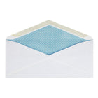 Staples - Enveloppes de sécurité nº 10 avec rabats gommés, 4 1/8 po x 9 1/2 po, 24 lb, blanc, paquet de 500-Papier blanc résistant de 24 lb qui dissimule facilement le contenu