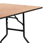 Flash Furniture – Table pliante rectangulaire de 60 pouces avec dessus à revêtement au fini transparent (YTWTFT30X60TBL)-Table pliante de 5 pieds