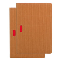 Paper-Oh – Cahier Ondulo – Ligné – Naturel – Paquet de 2-Naturel