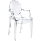 Nicer Furniture - fauteuil fantôme transparente de Louis XVI-Célèbre style Louis XVI, Chaise confortable.