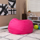 Flash Furniture - Fauteuil poire surdimensionné rose chaud plein-Rembourrage en coton