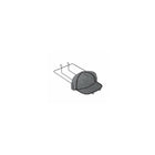 Présentoir à casquettes/chapeau pour panneau à fentes, chrome, paq./10-Idéal pour présentoir de commerce au détail ou stockage