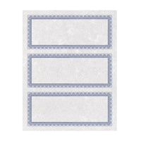 St. James − Certificats-cadeaux Regent – 24 lb. 3 2/3 x 8 1/2 po − Bleu − paquet de 75-Certificats-cadeaux/reçus de donateurs