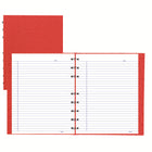 Cahier de notes NotePro de Blueline - 9-1/4 x 7-1/4po - Rouge - 192 Pages (96 Feuilles)-Ligné bleu avec marge