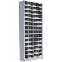 Metalware – Étagère enclenchable RK383, 15 tablettes, 36 x 12 x 88 (po), gris pâle-Système de tablettes ajustables offrant un espace de rangement solide, mais économique qui convient à vos besoins