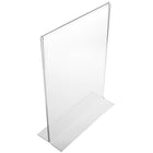 Eddies Hang-Up Display Ltd. Porte-affiche à chargement par le bas - comptoir - acrylique transparent - 11x8 -5 po - 6/paq-Support de panneau de comptoir