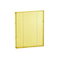 Azar Displays – Panneau d’accrochage mural à 1 côté perforé, 20 x 16 po, jaune transparent, 2/paquet (771620-YEL)-Pour surfaces planes