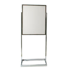 JJ – Présentoir de plancher, 22 x 28 po, chrome (FSSHM2228-CH)-Porte-affiche de plancher