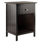 Winsome - Table d'appoint Blair, fini café (23218)-En bois massif et en bois composite