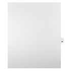 Markmaker - Intercalaires imprimes Legal, Blanc, 1/25th coupe, format lettre, sans trous, 25 tabs/PQT, 5 PQT/Boite, Numero 90-Intercalaires imprimes Legal