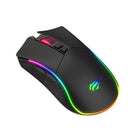 Havit RGB Backlit Wired 7200dpi Programmable 7 Buttons Gaming Mouse-Six vitesses d'indicateurs de vitesse