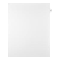 Markmaker - Intercalaires imprimes Legal, Blanc, 1/15th coupe, format lettre, sans trous, 25 tabs/PQT, 5 PQT/Boite, Numero 77-Intercalaires imprimes Legal