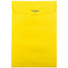 JAM Paper - Enveloppes Colourées pour catalogue à extrémité ouverte - 6 x 9 - avec fermeture à fermoir - jaune recyclé - paquet de 50-Taille: 6 x 9 pouces