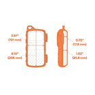 Exocgear - EcoExtreme II IP67 Haut-parleur Bluetooth imperméable - Orange-Microphone intégré : offre une fonction de haut-parleur, intégration de Siri / Ok Google