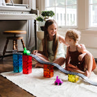 Magna-Tiles - Monde Des Dinosaures Ensemble De Construction Magnétique De 40 pièces, La Marque De Construction Magnétique Originale-Développement:  Encourage les enfants à apprendre par le jeu, en explorant les causes et les effets et d’autres principes logiques, tout en favorisant le développement de la coordination main-œil et de la motricité fine