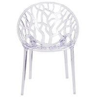 Chaise d’appoint transparente empilable série Specter (FH-156-APC-GG)-Chaise d'appoint empilable