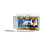 Durable - Porte-badge - 3,35 po x 2,13 po - acrylique - transparent - paquet de 25-11,13 po l x 3,19 po H x 8,25 po D
