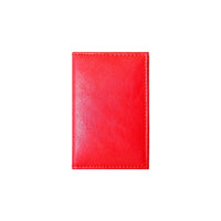 Designer Ashlin  Etienne Rfid Blocking Slim Porte-cartes de visite  Cuir de vachette grainé  Rouge-Porte-carte de visite RFID avec 2 et 2 poches