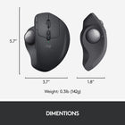 Logitech MX ERGO PLUS Trackball Sans Fil pour PC et Mac - Noir-7