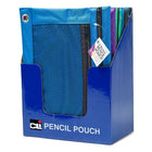Charles Leonard – Étui à crayons avec 2 pochettes, couleurs variées, 10/paquet (LCH76350ST)-Étui à crayons avec pochette double