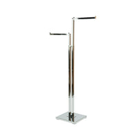 Can-Bramar – Porte-vêtements 2 voies avec bras droits, chrome (R20)-Bras interchangeables et réglables