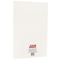 JAM Paper Papier cartonné recyclé Parchment, 8,5 x 14 po, 65 lb, blanc, 50/paquet-Papier blanc recyclé