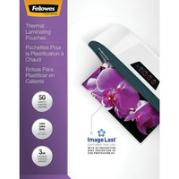 Fellowes - Pochettes de plastification ImageLast - lettre - 3 mil - paquet de 50 (52225)-Épaisseur : 3 mil