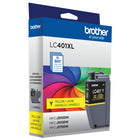 Brother - LC401XLYS Cartouche d’encre jaune à haut rendement d’origine-L’encre d’origine Brother produit des impressions aux couleurs riches et éclatantes qui résistent à l’épreuve du temps.