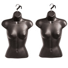 Eddie's - Formes de chemise suspendues pour femmes - PVC - Noir - Paquet de 2 (155728-2)-Formes de chemises suspendues pour femmes