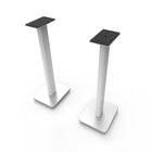 Kanto – Supports sur pied élevés pour haut-parleurs étagères, 26 po, blanc SP26PLW-La plaque supérieure pivotante avec trou de fixation et vis de 1/4 po -20 vous permet de fixer les haut-parleurs compatibles de façon sécuritaire