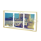 Umbra – Présentoir à plusieurs photographies Prisma, laiton mat (313019-221)-Peut contenir trois photos de 5 x 7 po à l’horizontale ou deux de 5 x 7 po à la verticale