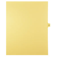 Markmaker - 25 tabs/PQT, 5 PQT/Boite, Intercalaires imprimes Legal, Chamois, 1/15th coupe| format lettre, sans trous, Numero 142-Intercalaires imprimes Legal