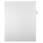 Markmaker - Intercalaires imprimes Legal, Blanc, 1/25th coupe, format lettre, sans trous, 25 tabs/PQT, 5 PQT/Boite, Numero 57-Intercalaires imprimes Legal