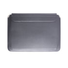 JCPal – Support ergonomique et étui multifonction pour MacBook / ordinateur portable 13 po, gris-Similicuir en polyuréthane brun résistant de 3 mm