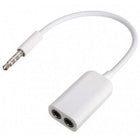 Exian - Adaptateur auxiliaire, 3,5 mm, blanc-Ce câble audio rétractable de 3,5 mm rend accessibles les endroits difficiles d’accès