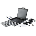 StarTech - Console KVM 1U à port unique pour rack de serveur, 19 in. (RKCONS1901)-Pavé tactile et clavier intégrés
Résolutions jusqu’à 1280x1024