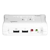 Trendnet – Trousse de commutateur USB KVM à 2 ports avec Audio-Nombre d’ordinateurs pris en charge : 2