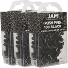 JAM Paper – Punaises, noir, 3 paquets de 100, total de 300 (222419046g)-Noir