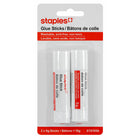 Staples - Bâtons de colle lavable - 9g - Paquet de 2-Bâtons de colle pour l'école et les travaux manuels