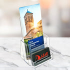 Azar Displays – Porte-brochures à trois pans pour comptoir, 50/pqt (252922-50PK)-Transparent