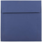 JAM Paper Enveloppes carrées à fermeture gommée, 6 x 6 po, bleu présidentiel, paq./100-Bleu présidentiel