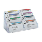 Staples - Porte-cartes professionnelles, 8 compartiments-Utile pour distribuer des minis-calendriers, des horaires d'activités et autres récompenses de format carte professionnelle  