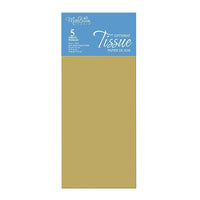 MillBrook Papier de soie métallique, Or, 5 feuilles par paquet, caisse de 12 (93041)-Papier de soie