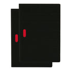 Paper-Oh Cahier Ondulo Ligné -  Noir - Paquet de 2-Noir