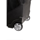 SWISSGEAR − Sac à dos à roulettes pour ordinateur portatif de 15,6 po − noir-Cordon élastique réglable sur le panneau avant pour fixer un casque de vélo ou d’autres accessoires