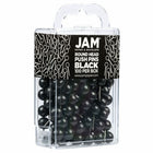 JAM PAPER - Punaises Colorees, Punaises Carte à Tête Ronde, Noir, Paquet de 100-Quantite : 100 punaises