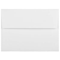 JAM Paper Enveloppes livret Strathmore avec fermeture gommée, fini toilé, 4 3/4 x 6 1/2 po, blanc brillant, 1000/pqt-Blanc brillant
